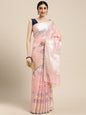 Pink Mercerise Cotton Banarasi Sarees For Women GEMSWRCTN_96