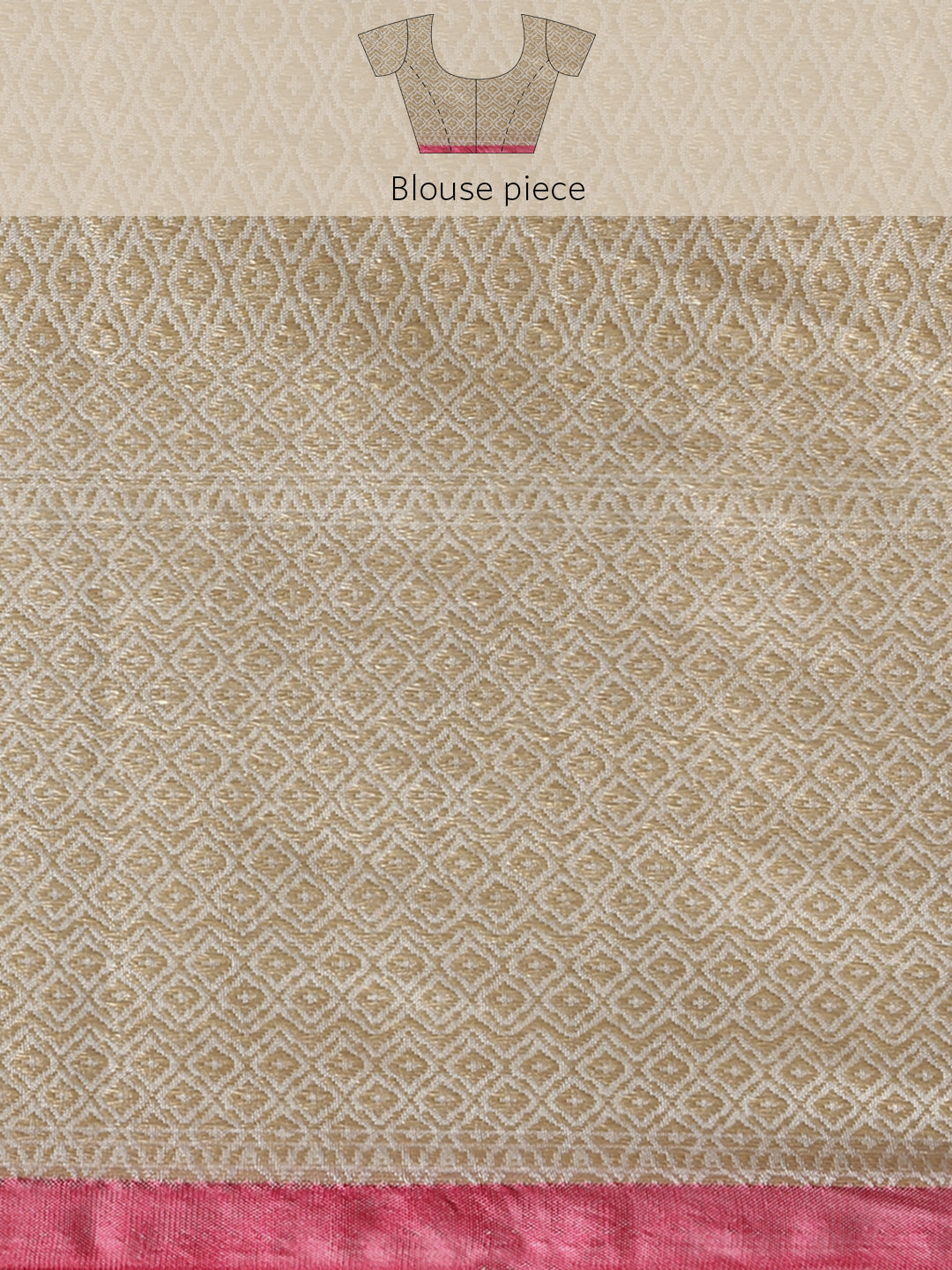Faishana Presents Handwoven Grey Masrise Cotton Tilfi Jaal Zari Border With Grey Blouse Banarasi Saree