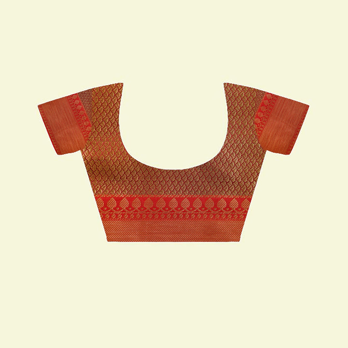 Faishana Presents Green Katan Silk Woven Gold Zari Silver Meena Border Handloom Banarasi Saree With Maroon Blouse Piece