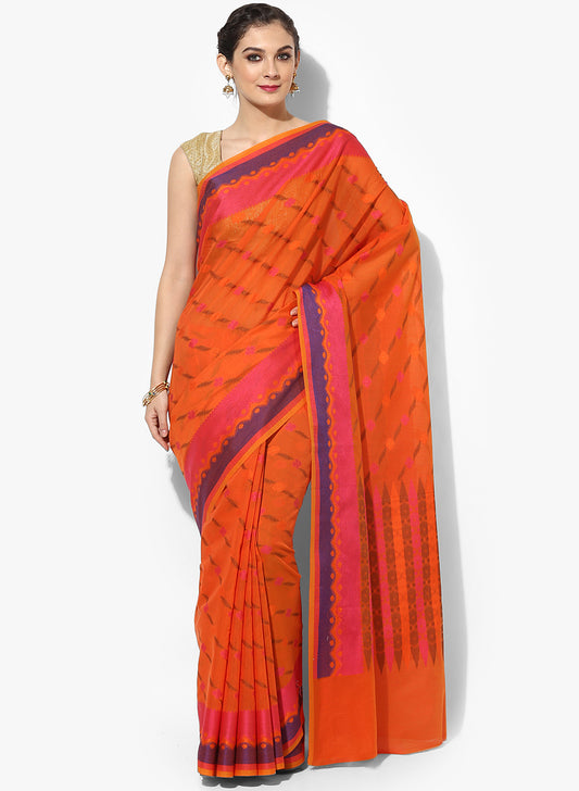 Faishana Presents Is Grey Resham Brocade Contrast Blue Zari Pattu Border Banarasi Saree.