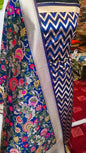 Blue Katan Silk Zig-Zag With Multicolor Mina Jaal Dupatta Banarasi Suit Set 900SKL_KZ2