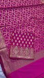 Magenta Katan Silk Floral Zari Booti Banarasi With Floral Jaal Dupatta Suit Set 1000SKL_PK4