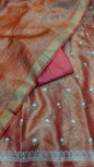 Red Tissue Silk Embroidery Zari Booti With Tissue Crush Dupatta Banarasi 3 Pcs Suit Set 1000SKL_TE6