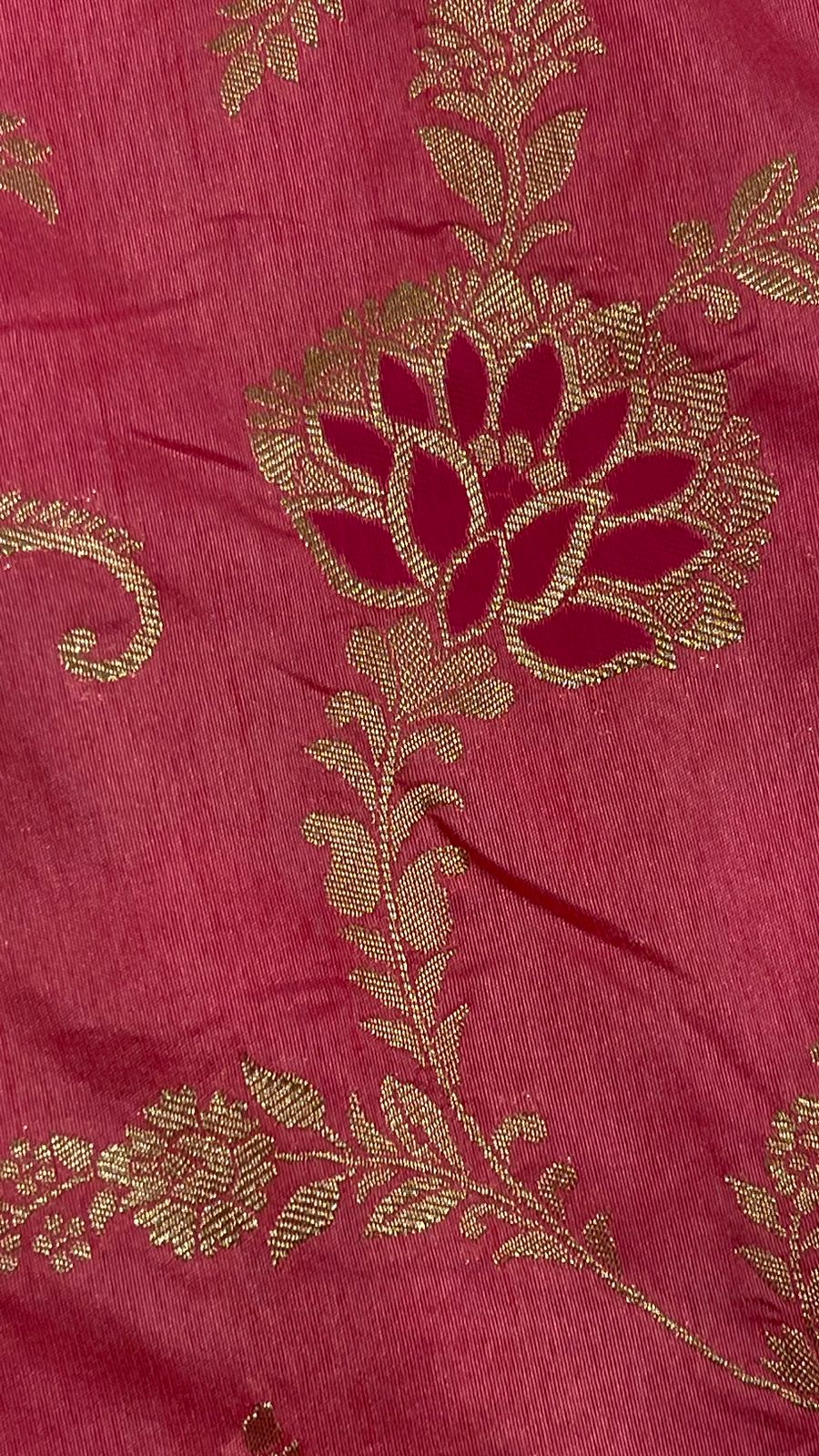 Faishana Presents Baby Pink Dupion Silk Floral Mina Zari Jaal with Contrast Sea Green Paithani Mina Zari Pallu Zari Border and Sea Green Blouse