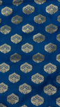 Faishana Presents Blue Satin Silk Silver Zari Floral Boota and Contrast Red Zari Border and Heavy Silver Zari Floral Anchal Banarasi Saree with Red Blouse
