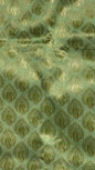 Faishana Presents Light Green Kanjivaram Silk Golden Zari Paisley Boota with Self Zari Border and Light Green Blouse
