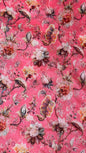Faishana Presents Pink Warm Silk Floral Digital Print Copper Zari Border Banarasi Saree with Floral Print Booti Pink Blouse