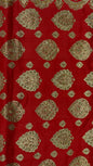 Faishana Presents Peach Stone Work Golden Zari Boota Zari Border Banarasi Saree with Peach Blouse