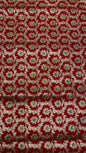 Faishana Presents Red Stone Work Golden Zari Mina Floral Booti Jaal with Paisley Mina Pallu Zari Border and Red Blouse Banarasi Saree