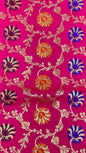 Faishana Presents Pink Katan Silk Floral Mina Zari Jaal Boota with Banarasi Zari Border and Pink Blouse