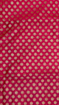 Faishana Presents Pink Katan Silk Golden Zari Chunri Booti with Contrast Blue Paisley Pallu and Skirt Zari Border with Blue Blouse