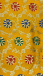 Faishana Presents Gold Katan Silk Floral Minakari Boota Golden Zari Jaal with Banarasi Zari Border and Gold Blouse