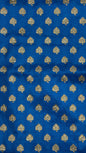 Faishana Presents Turqouise Blue Satin Silk Floral Zari Booti Heavy Stone Work Banarasi Saree with Contrast Blue Pallu and Blue Blouse