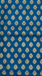 Faishana Presents Seagreen Katan Silk Zari Booti Heavy Stone Work Banarasi Saree with Contrast Blue Floral Pallu and Blue Blouse