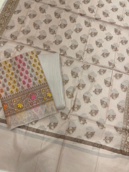Mauve Cotton Banarasi 3 pcs Suit Set IM_CS38