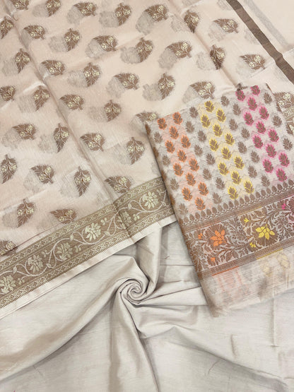 Mauve Cotton Banarasi 3 pcs Suit Set IM_CS38