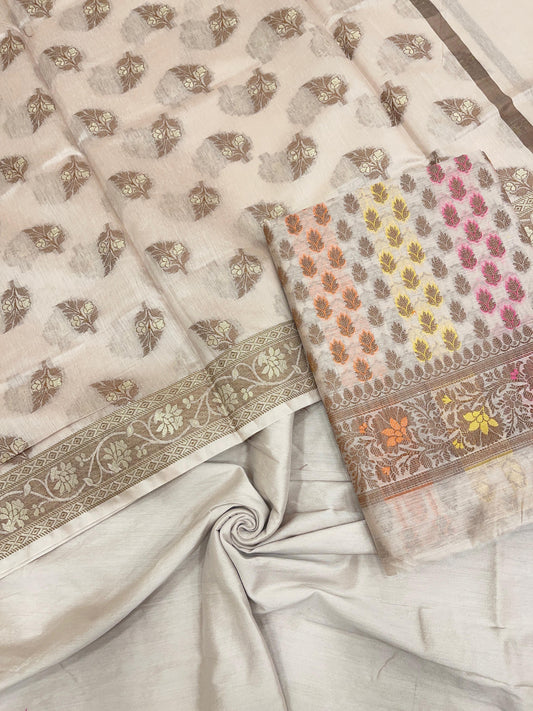 Mauve Cotton Banarasi 3 pcs Suit Set IM_CS38