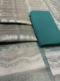 Puresilk Handloom Green Tissue Silk Banarasi 3 pcs Suit Set RHN_TSU1