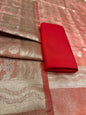 Puresilk Handloom Rust Red Tissue Silk Banarasi 3 pcs Suit Set RHN_TSU2