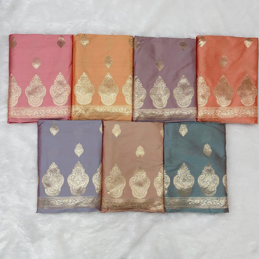 Cotton Silk Handloom 3 pcs Banarasi Suit 950MUB_SK99-MUB_SK105 SET