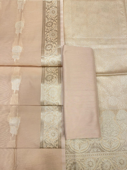 Beige Cotton Silk Banarasi 3 pcs Suit Set 680ASD_CS22