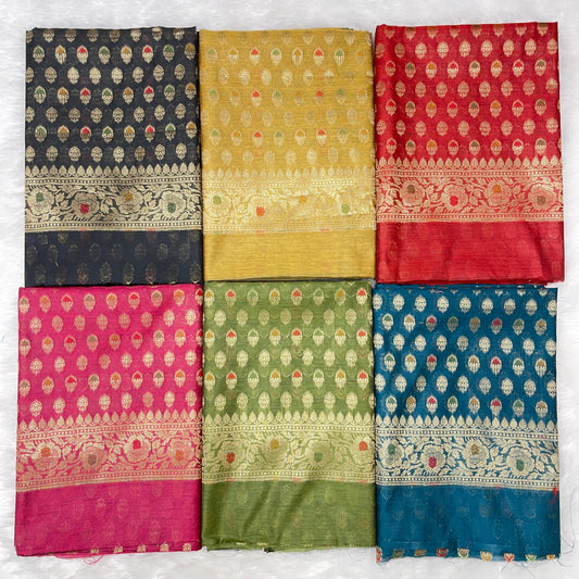 Cotton Silk Banarasi 3 pcs Suit  680 ASD_CS32-ASD_CS37 SET
