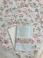 Seagreen Cotton Linen Embroidery Banarasi 3 pcs Suit Set 1200IM_CL4