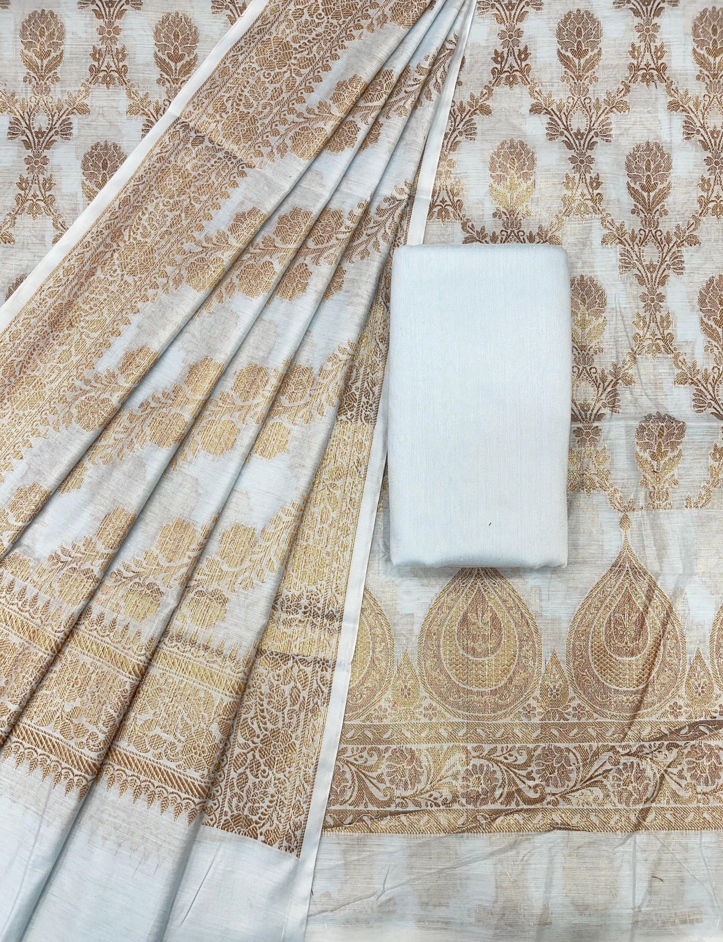 Light Blue Cotton Alfi Banarasi 3 pcs Suit Set 600IM_CPV2