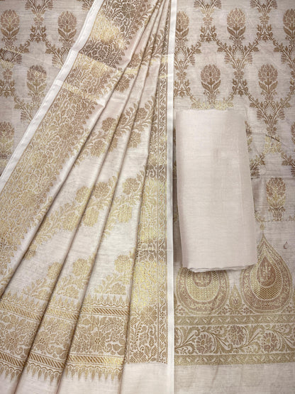Mauve Cotton Alfi Banarasi 3 pcs Suit Set 600IM_CPV5