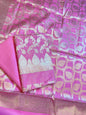 Pink Mercerize Cotton Silk Banarasi 3 pcs Suit Set 700SKL_MS2