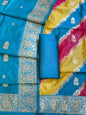 Rangkaat Art Silk Banarasi 3 pcs Suit Set  with Contrast Seagreen Dupatta 650SKL_RNG1