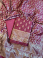 Maroon Butter Silk Zari Mina Booti Banarasi 3 pcs Suit Set 600SKL_BS1