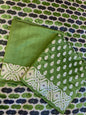 Pure Handloom Green Mashru Silk Floral Zari Booti with Rangkaat Dupatta Banarasi 3 pcs Suit Set 26AJ_MSR11