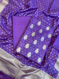 Purple Pure Cotton Self Design Banarasi 3 pcs Suit Set 1200IM_PCSD11
