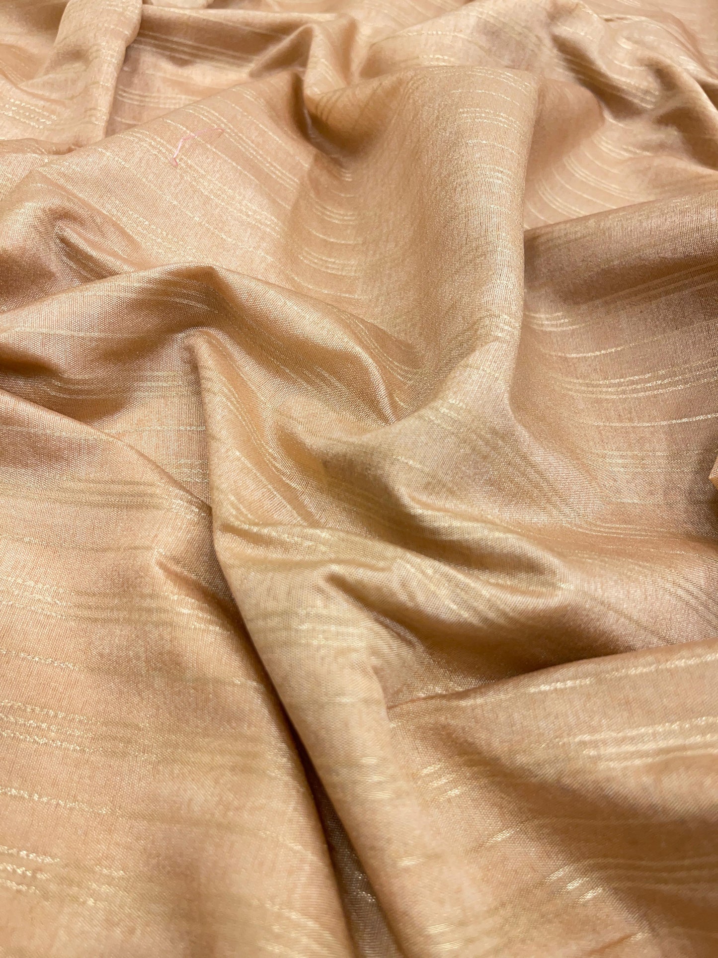 Cream Cotton Stripe Zari Banarasi Saree ASDC_3