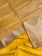 Yellow Necklace Tissue Silk Banarasi 3 pcs Suit Set IM_TN2