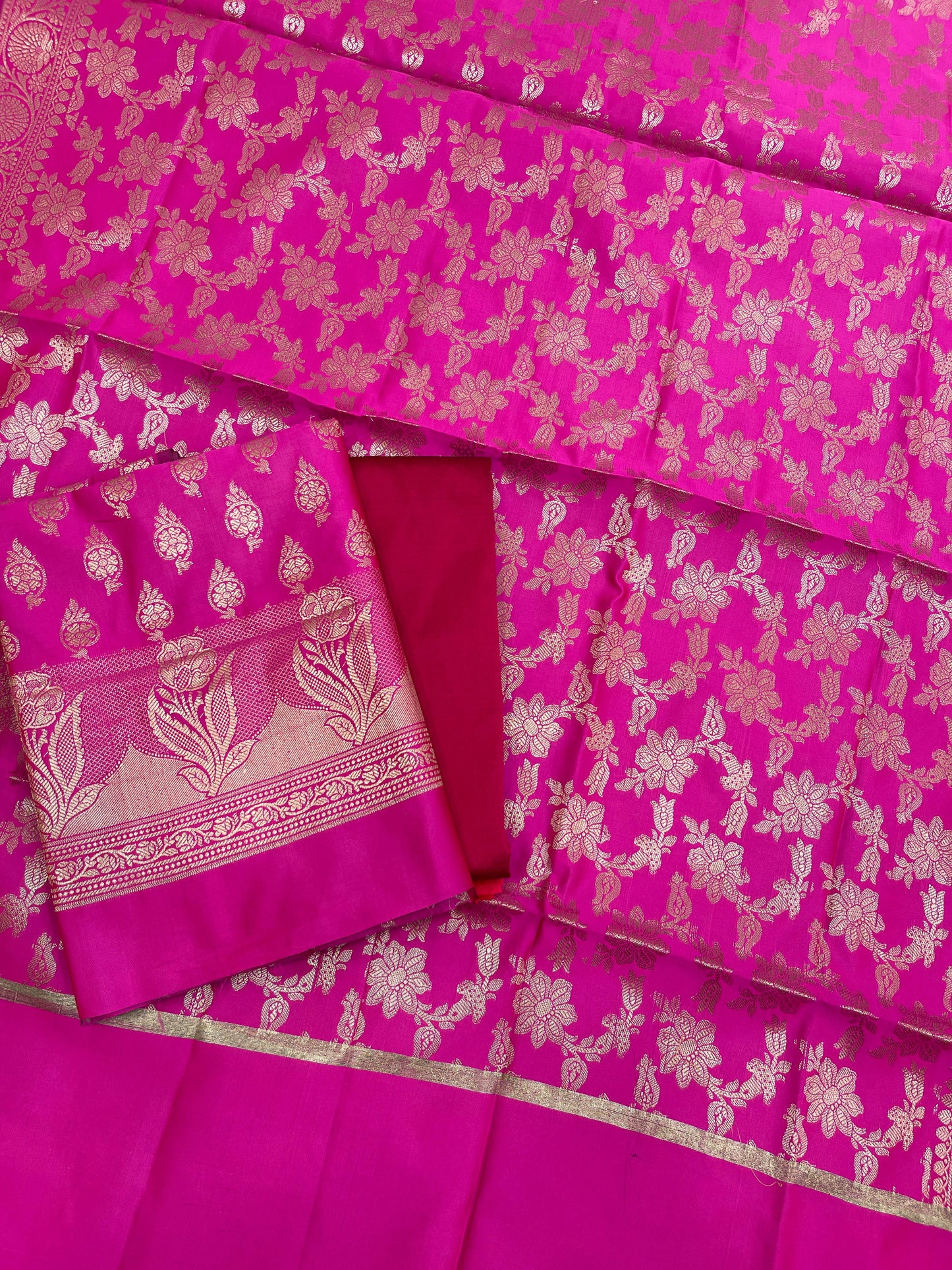 Pink Semi Silk Banarasi 3 pcs Suit Set IM_CS8