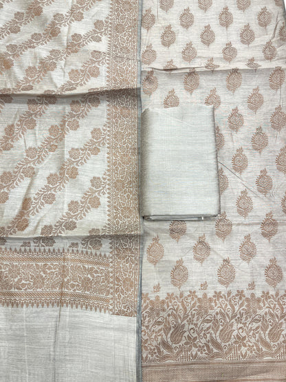 Mauve Cotton Banarasi 3 pcs Suit Set IM_CS21
