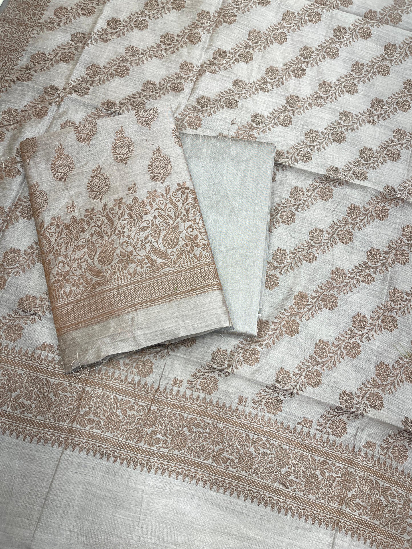 Mauve Cotton Banarasi 3 pcs Suit Set IM_CS21