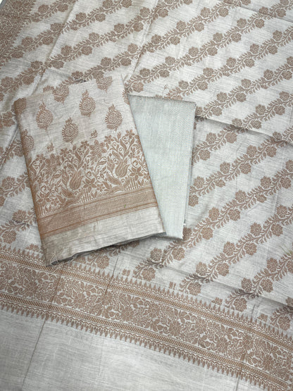 Mauve Cotton Banarasi 3 pcs Suit Set IM_CS21