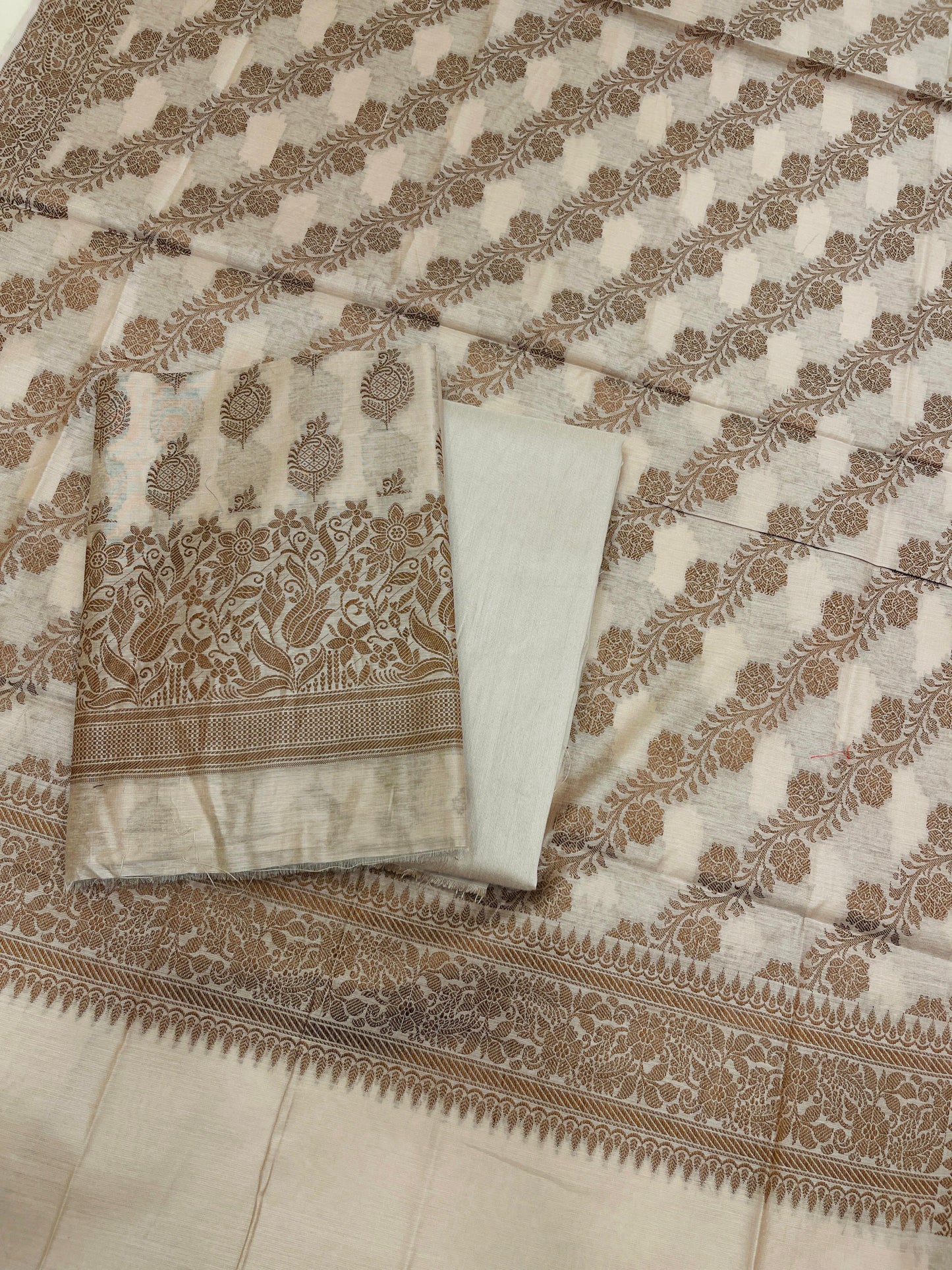 Mauve Cotton Banarasi 3 pcs Suit Set IM_CS27