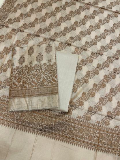 Mauve Cotton Banarasi 3 pcs Suit Set IM_CS27