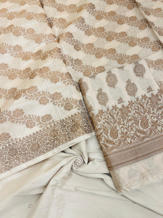 Mauve Cotton Banarasi 3 pcs Suit Set IM_CS27