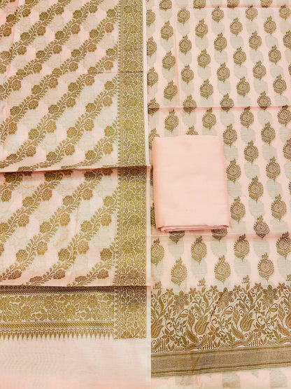 Pink Cotton Banarasi 3 pcs Suit Set IM_CS26