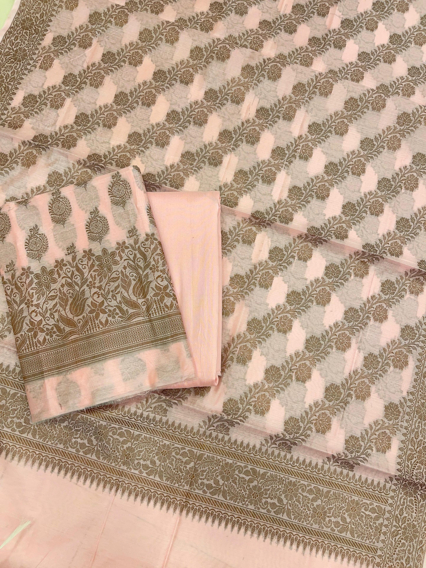 Pink Cotton Banarasi 3 pcs Suit Set IM_CS26