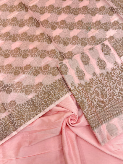 Pink Cotton Banarasi 3 pcs Suit Set IM_CS26