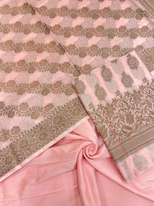 Pink Cotton Banarasi 3 pcs Suit Set IM_CS26