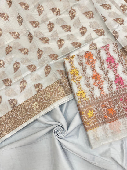 Light Sea Green Cotton Banarasi 3 pcs Suit Set IM_CS30