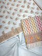Sky Blue Cotton Banarasi 3 pcs Suit Set IM_CS36