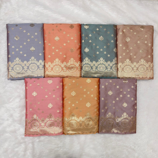 Cotton Silk Handloom 3 pcs Banarasi Suit 950MUB_SK85-MUB_SK91 SET